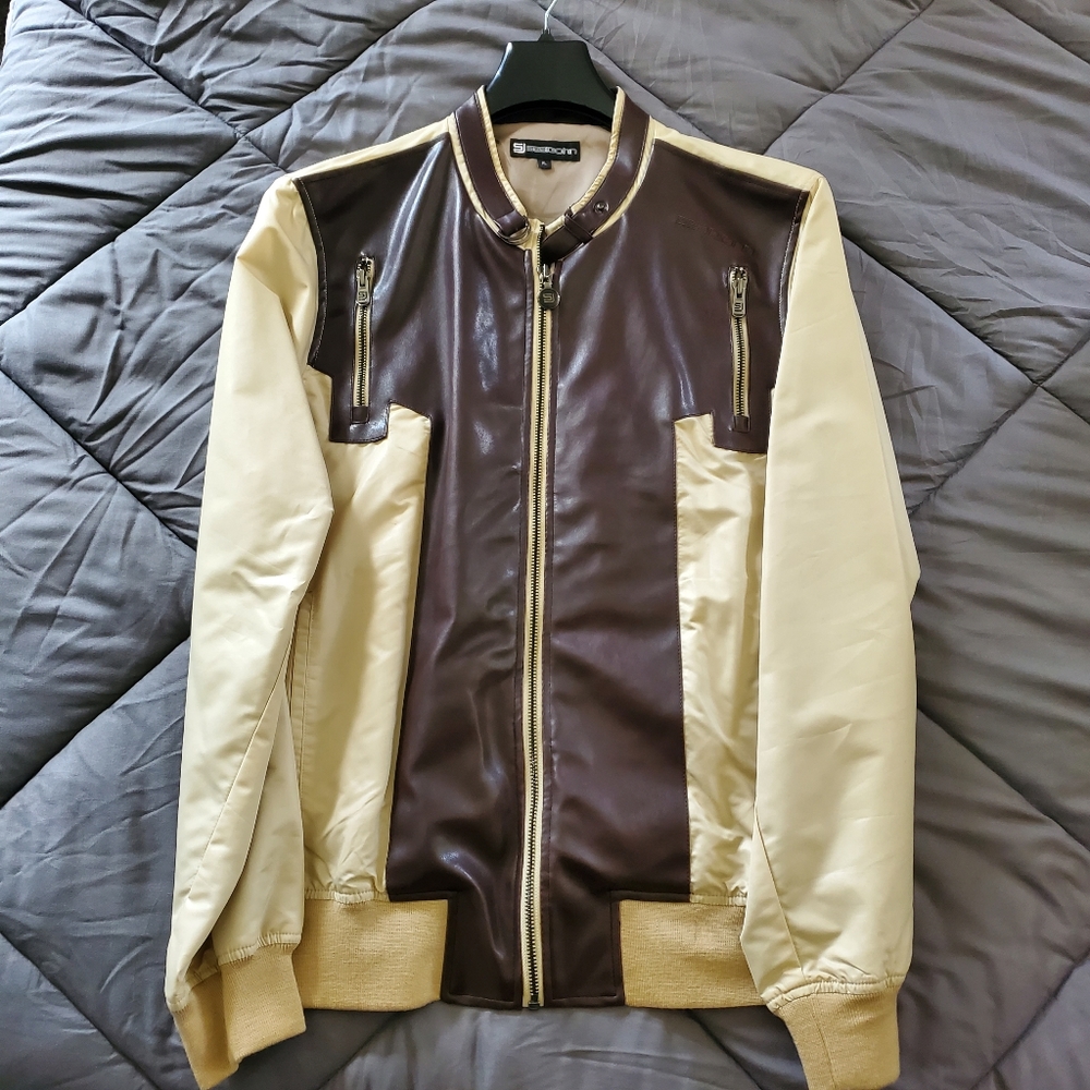 EXCELLENT Sean John Leather jacket. Mens XL